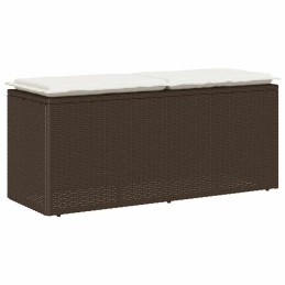 Gartenbank mit Kissen Braun...