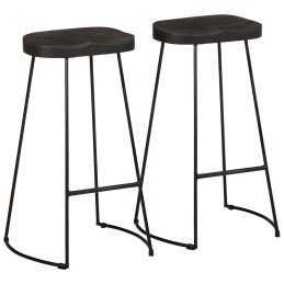 Barhocker 2 Stk. Schwarz...