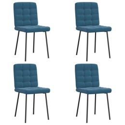 Esszimmerstühle 4 Stk. Blau...