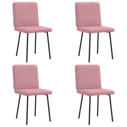 Esszimmerstühle 4 Stk. Rosa...