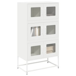Highboard Weiß 68x39x123 cm...
