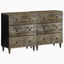 Sideboards 2 Stk. Hellgrau...