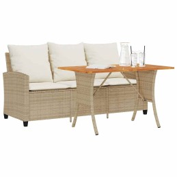 Gartensofa 3-Sitzer mit...
