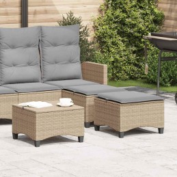 Gartenhocker mit Kissen 2...