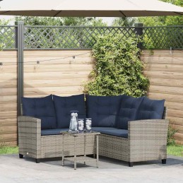 Gartensofa in L-Form mit...