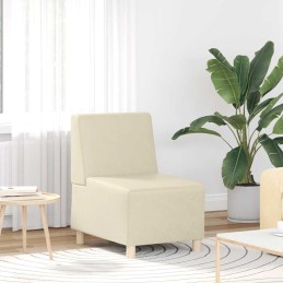 Sessel Creme 55 cm Kunstleder