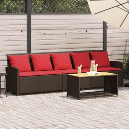 Gartensofa 5-Sitzer mit...