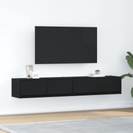 TV-Schränke 2 Stk. Schwarz...