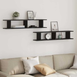 Wandregale 2Stk. Schwarz...
