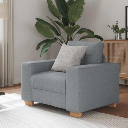 Sessel Hellgrau 60 cm Stoff