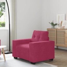 Sessel Weinrot 60 cm Samt