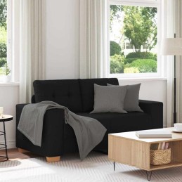 Zweisitzer-Sofa Schwarz 120...