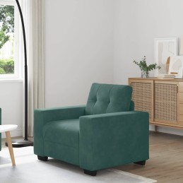 Sessel Dunkelgrün 60 cm Samt
