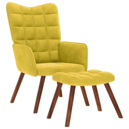 Relaxsessel mit Hocker Gelb...