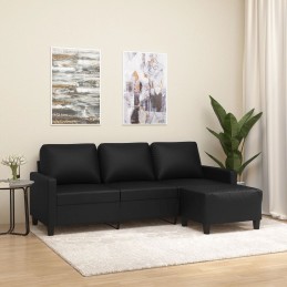 3-Sitzer-Sofa mit Hocker...