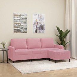 3-Sitzer-Sofa mit Hocker...