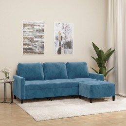 3-Sitzer-Sofa mit Hocker...