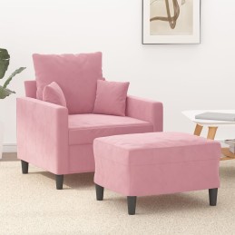 Sessel mit Hocker Rosa 60...