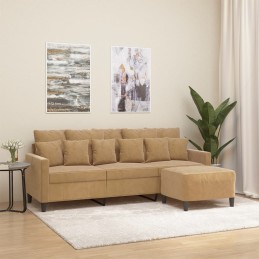 3-Sitzer-Sofa mit Hocker...