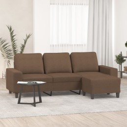 3-Sitzer-Sofa mit Hocker...
