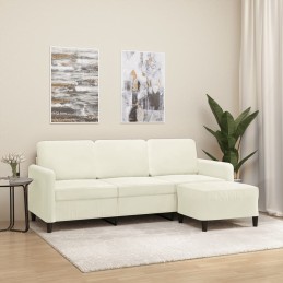 3-Sitzer-Sofa mit Hocker...