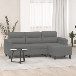 3-Sitzer-Sofa mit Hocker...