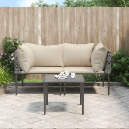 3-tlg. Garten-Lounge-Set...