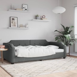 Tagesbett Dunkelgrau 90x190...