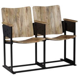 2-Sitzer-Bank Massivholz...