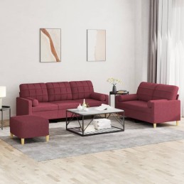 3-tlg. Sofagarnitur mit...