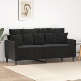 2-Sitzer-Sofa Schwarz 140...
