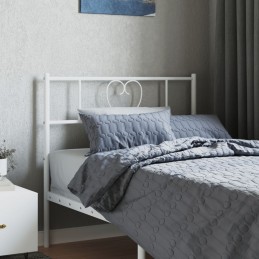 Kopfteil Metall Weiß 90 cm