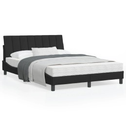 Bett mit Matratze Schwarz...