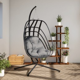 Hängesessel Ei-Design mit...