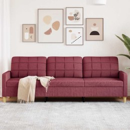 3-Sitzer-Sofa Weinrot 210...