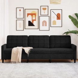 3-Sitzer-Sofa Schwarz 210...