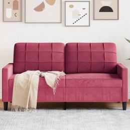 2-Sitzer-Sofa Weinrot 140...