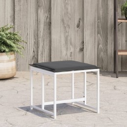 Gartenhocker mit Kissen 4...