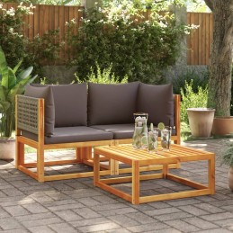 Garten-Ecksofas mit Kissen...