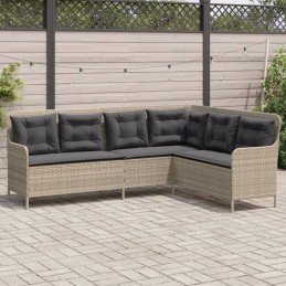 Gartensofa in L-Form mit...