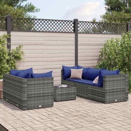 6-tlg. Garten-Lounge-Set...