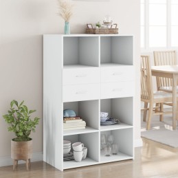 Highboard Weiß 80x42,5x124...