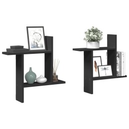 Wandregale 2 Stk. Schwarz...
