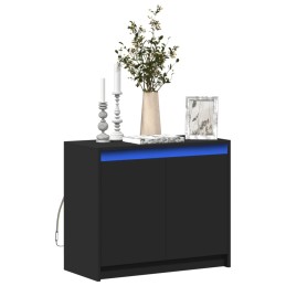 LED-Sideboard Schwarz...
