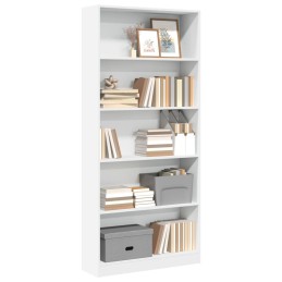 Bücherregal Weiß 80x24x176...