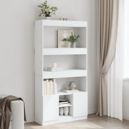 Highboard Weiß 92x33x180 cm...