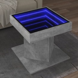 LED-Couchtisch Betongrau...
