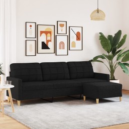 3-Sitzer-Sofa mit Hocker...