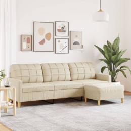 3-Sitzer-Sofa mit Hocker...