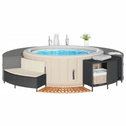 Whirlpool-Umrandung Schwarz...